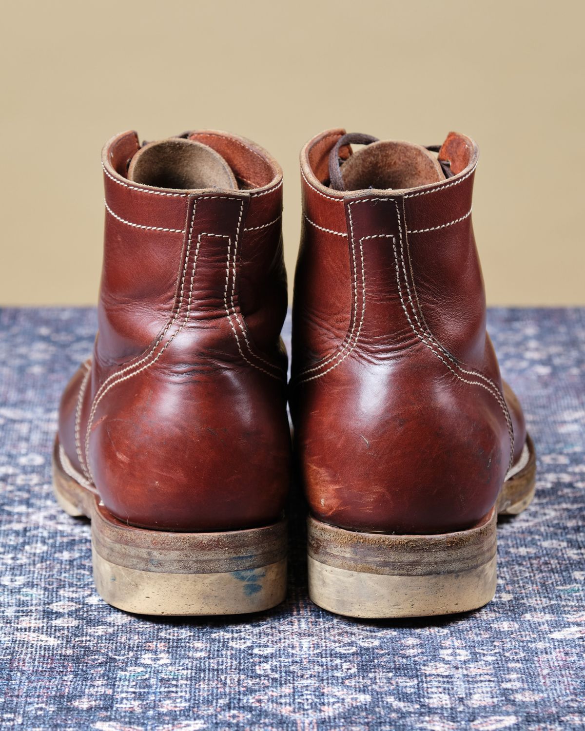 Photo by cliff.bar.nett on February 28, 2026 of the Oldspeed MFG Service Boot 6” in Horween Timber Chromexcel.