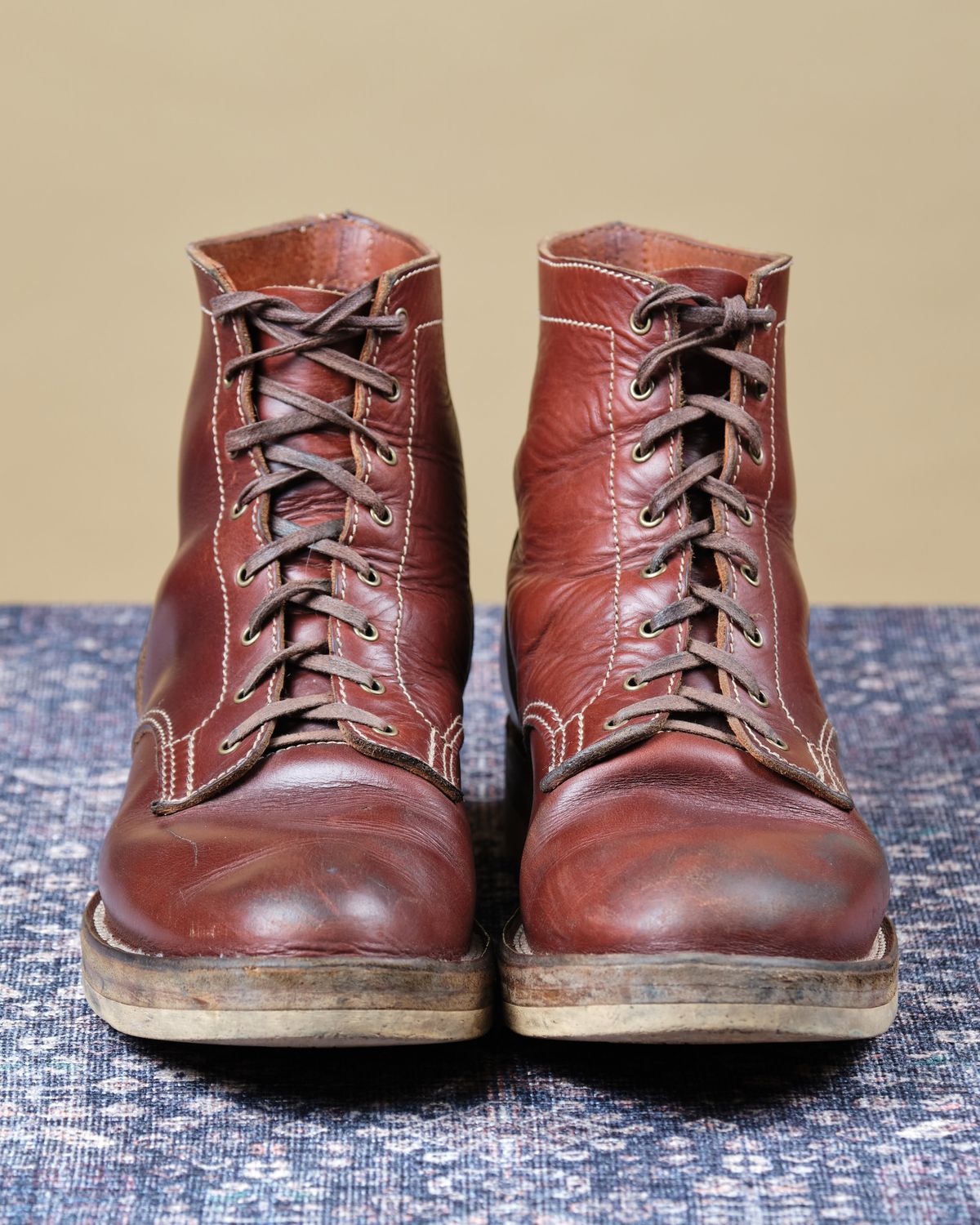 Photo by cliff.bar.nett on February 28, 2026 of the Oldspeed MFG Service Boot 6” in Horween Timber Chromexcel.