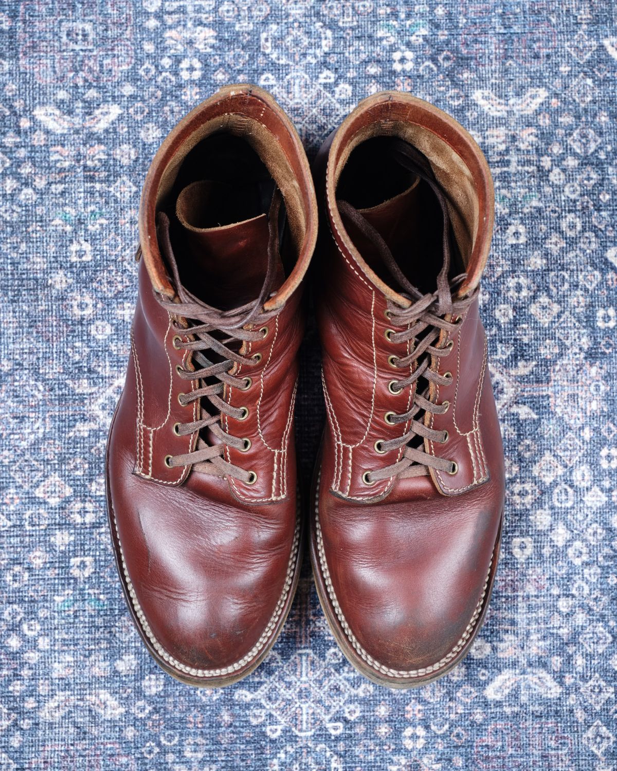 Photo by cliff.bar.nett on February 28, 2026 of the Oldspeed MFG Service Boot 6” in Horween Timber Chromexcel.