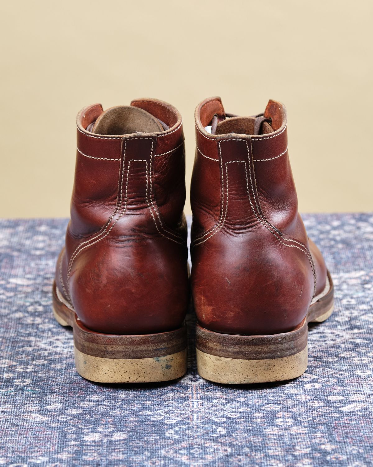 Photo by cliff.bar.nett on April 4, 2026 of the Oldspeed MFG Service Boot 6” in Horween Timber Chromexcel.