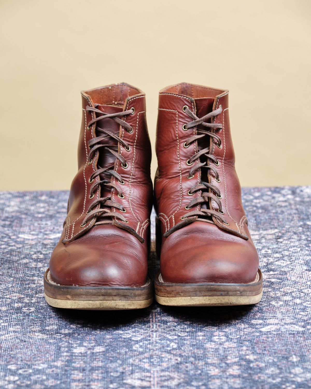 Photo by cliff.bar.nett on April 4, 2026 of the Oldspeed MFG Service Boot 6” in Horween Timber Chromexcel.