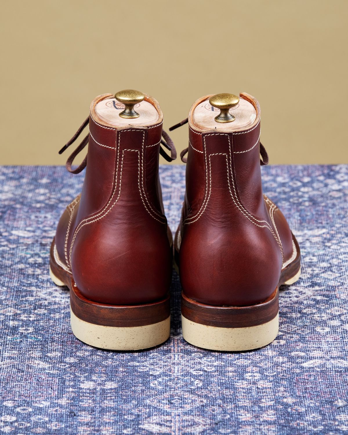 Photo by cliff.bar.nett on October 1, 2025 of the Oldspeed Service Boot 6” in Horween Timber Chromexcel.