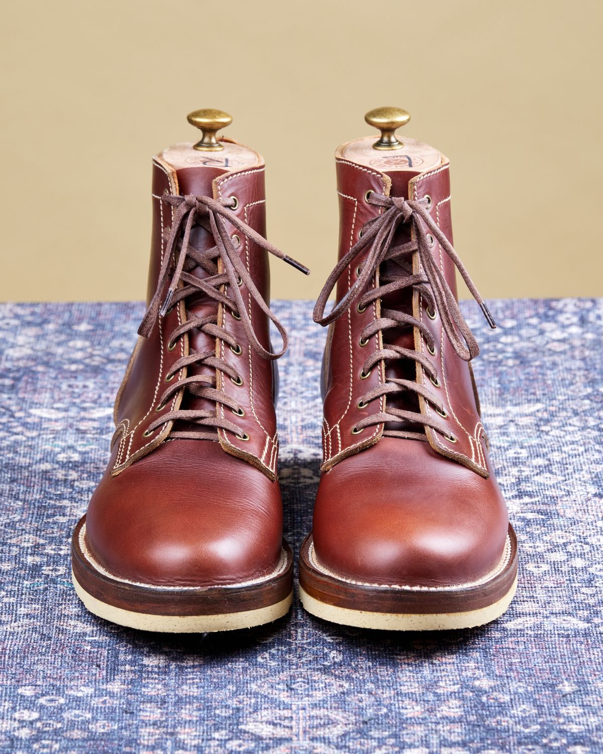 Photo by cliff.bar.nett on October 1, 2025 of the Oldspeed Service Boot 6” in Horween Timber Chromexcel.