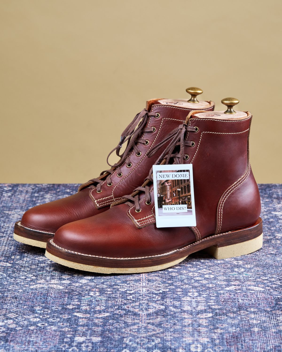 Photo by cliff.bar.nett on October 1, 2025 of the Oldspeed Service Boot 6” in Horween Timber Chromexcel.