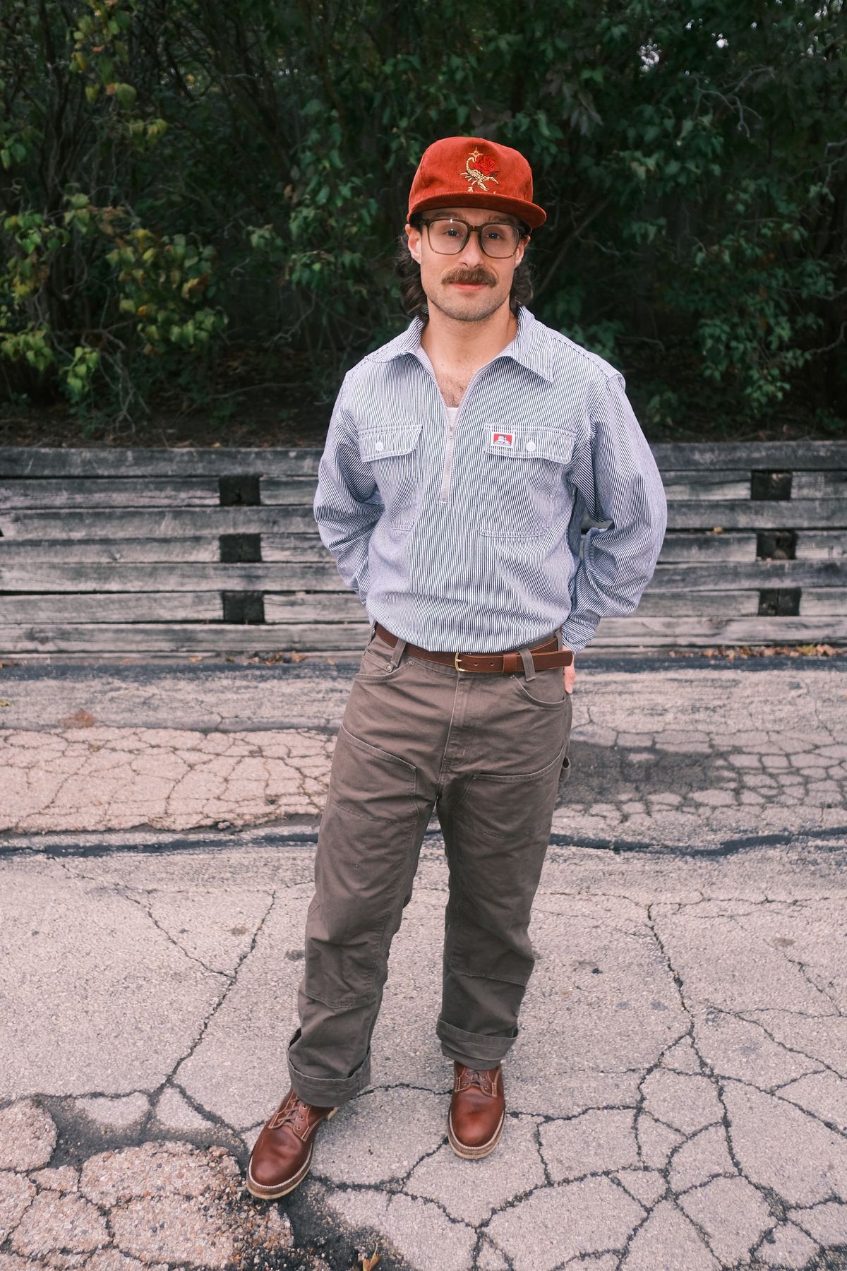 Photo by cliff.bar.nett on November 1, 2025 of the Oldspeed Service Boot 6” in Horween Timber Chromexcel.