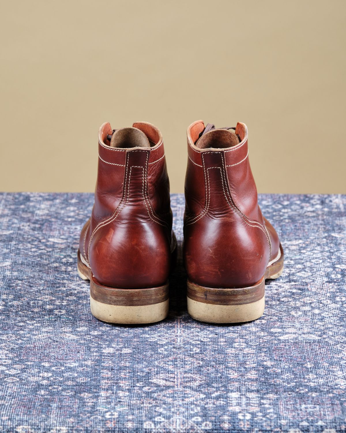 Photo by cliff.bar.nett on November 1, 2025 of the Oldspeed Service Boot 6” in Horween Timber Chromexcel.