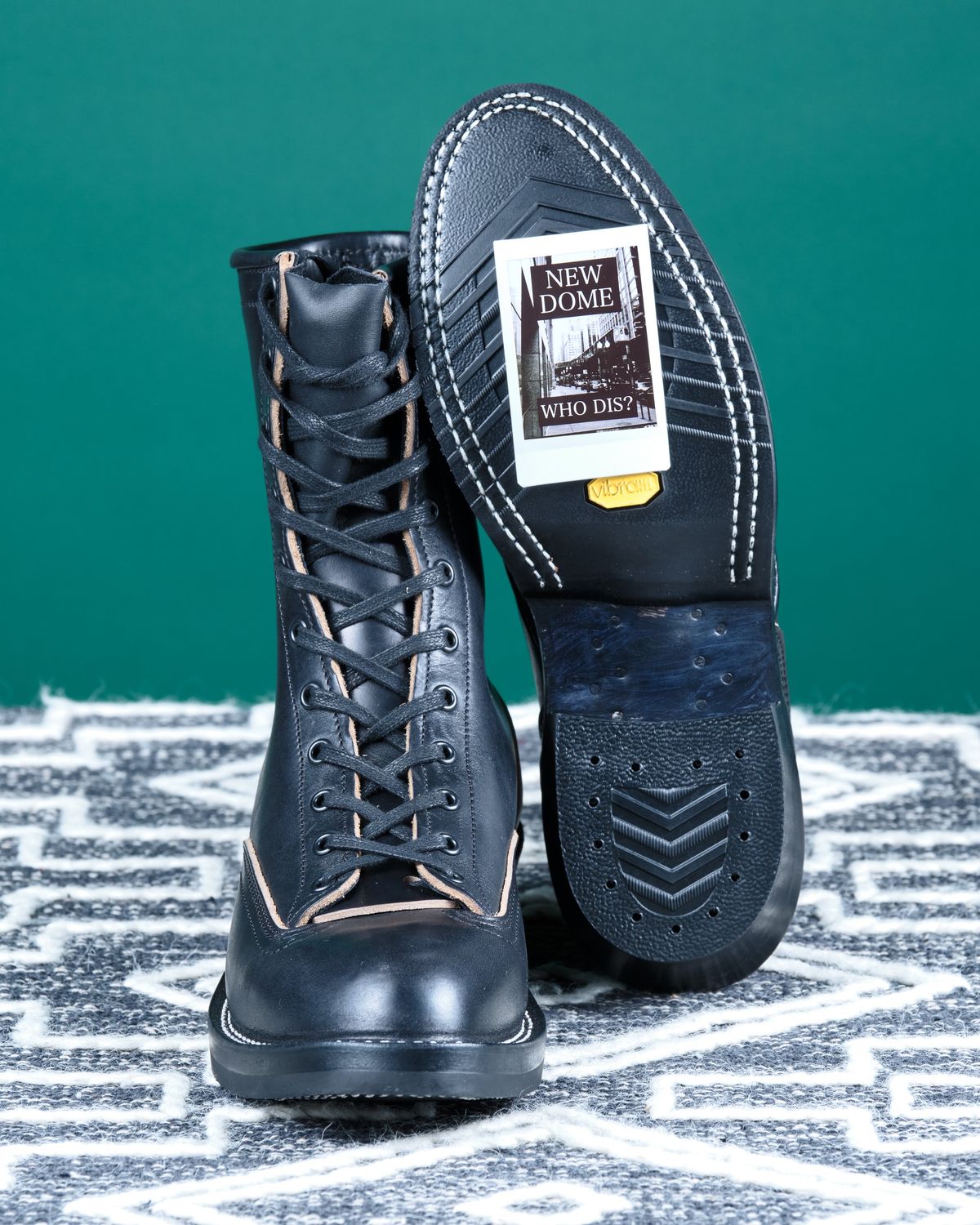 Photo by cliff.bar.nett on October 2, 2025 of the Nicks Lace to Toe Heritage in Horween Black Chromexcel.