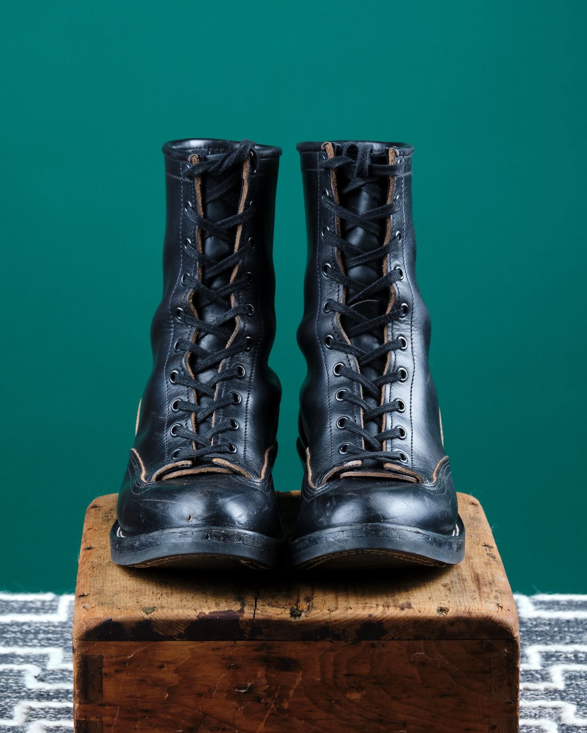 Photo by cliff.bar.nett on November 1, 2025 of the Nicks Lace to Toe Heritage in Horween Black Chromexcel.