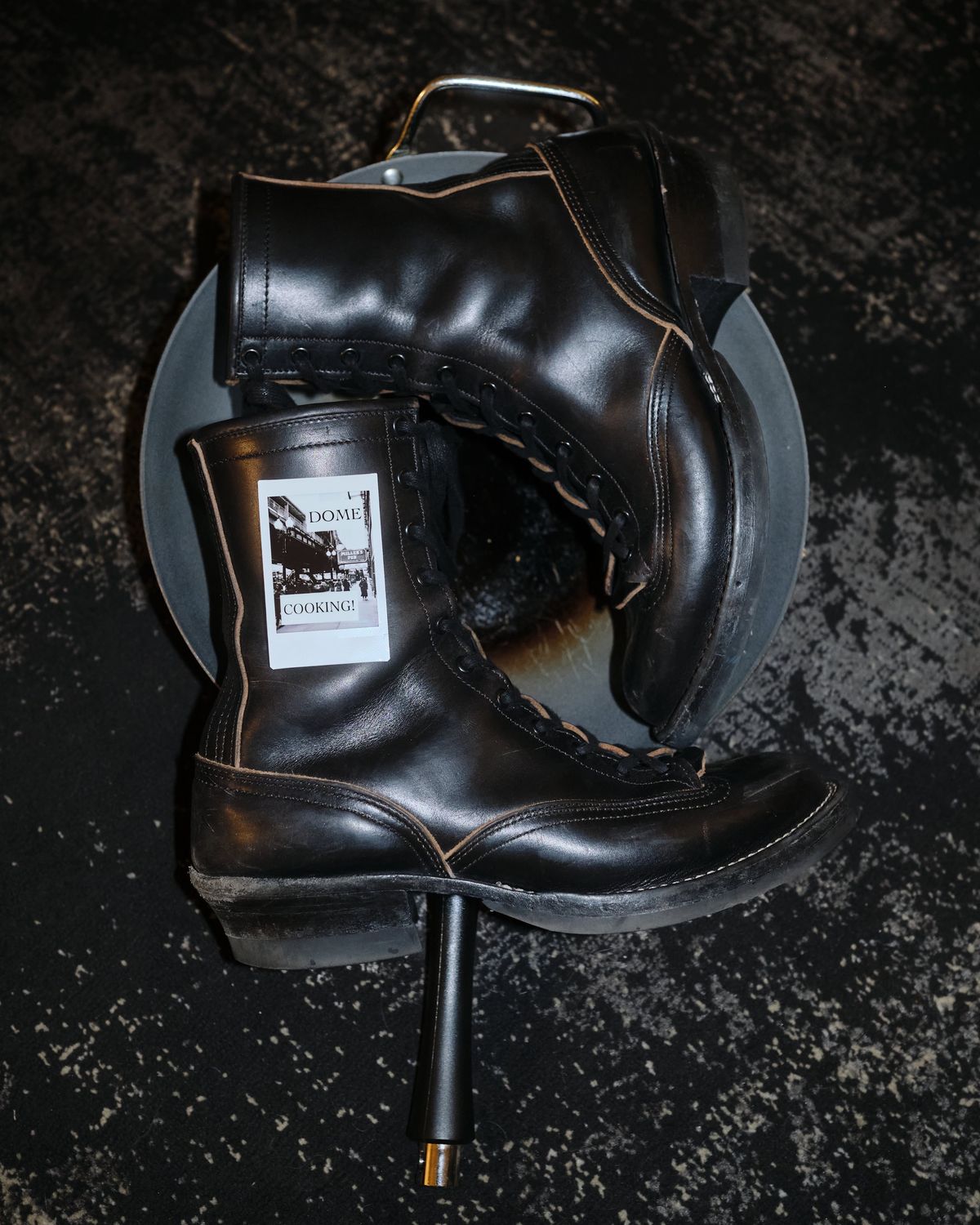 Photo by cliff.bar.nett on November 5, 2025 of the Nicks Lace to Toe Heritage in Horween Black Chromexcel.