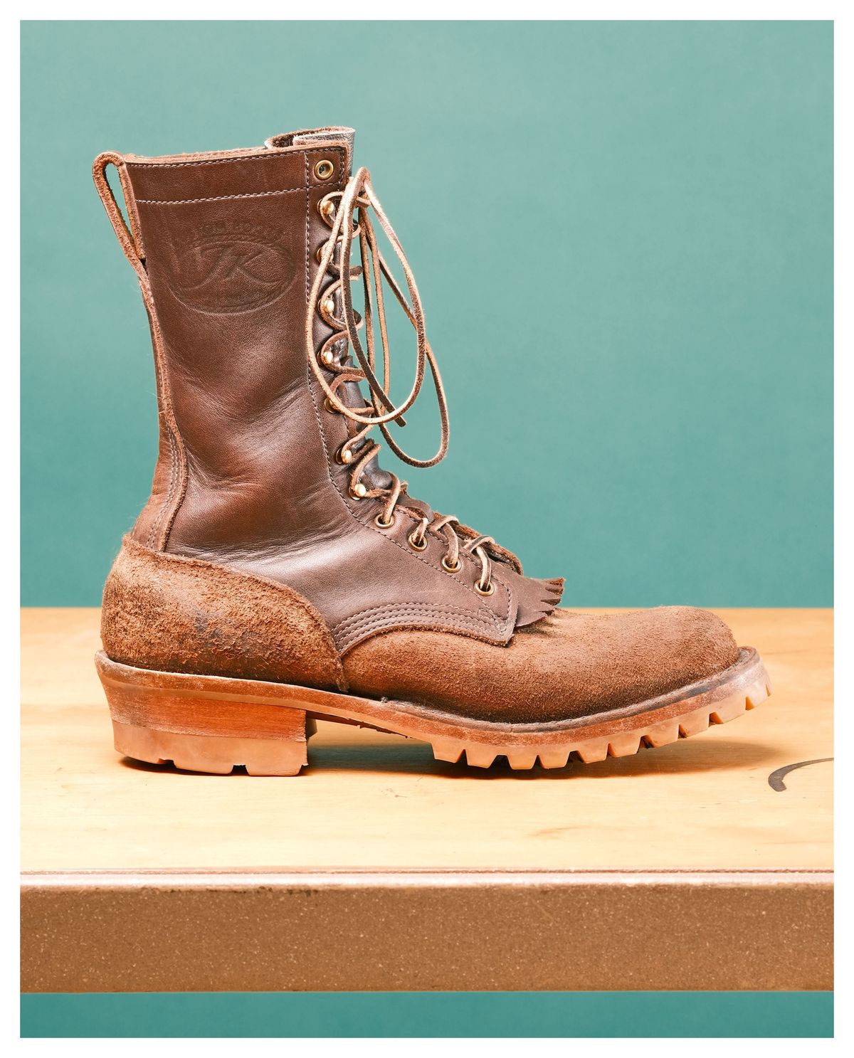 Photo by cliff.bar.nett on February 3, 2024 of the JK Boots Honey Fire Inlander in Seidel Brown Oil Tan.