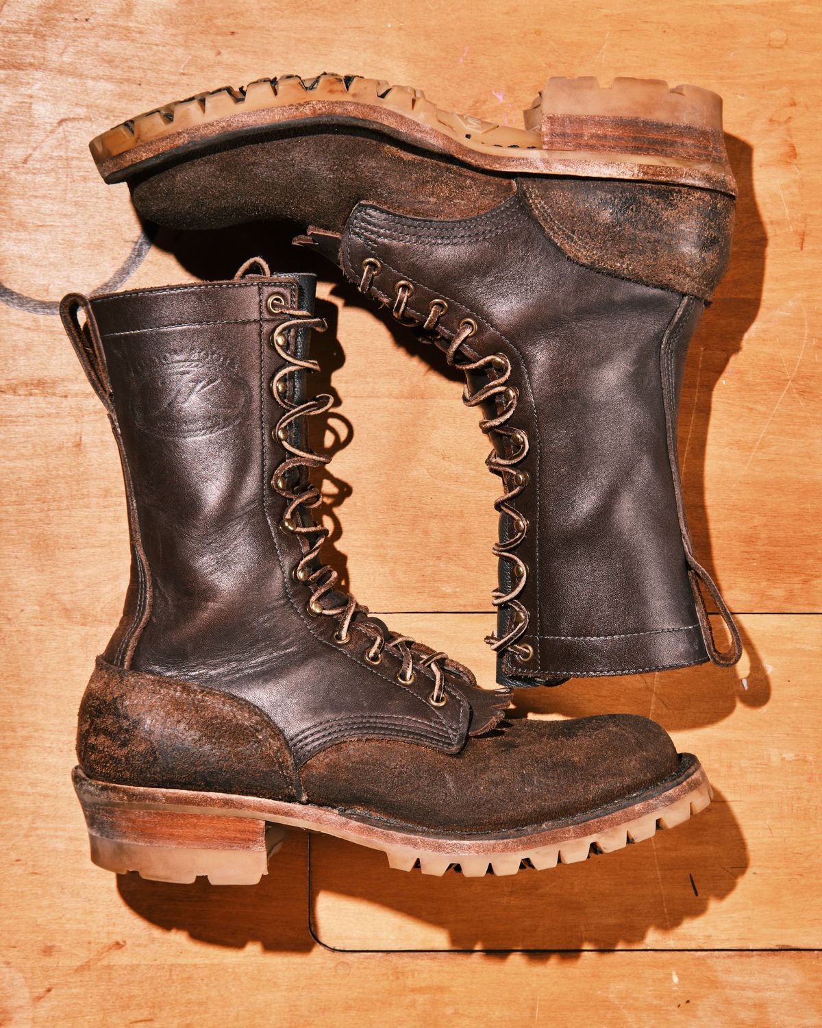 Photo by cliff.bar.nett on March 1, 2024 of the JK Boots Honey Fire Inlander in Seidel Brown Oil Tan.