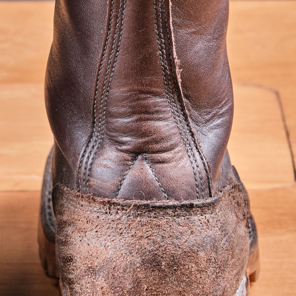 Photo by cliff.bar.nett on April 1, 2024 of the JK Boots Honey Fire Inlander in Seidel Brown Oil Tan.