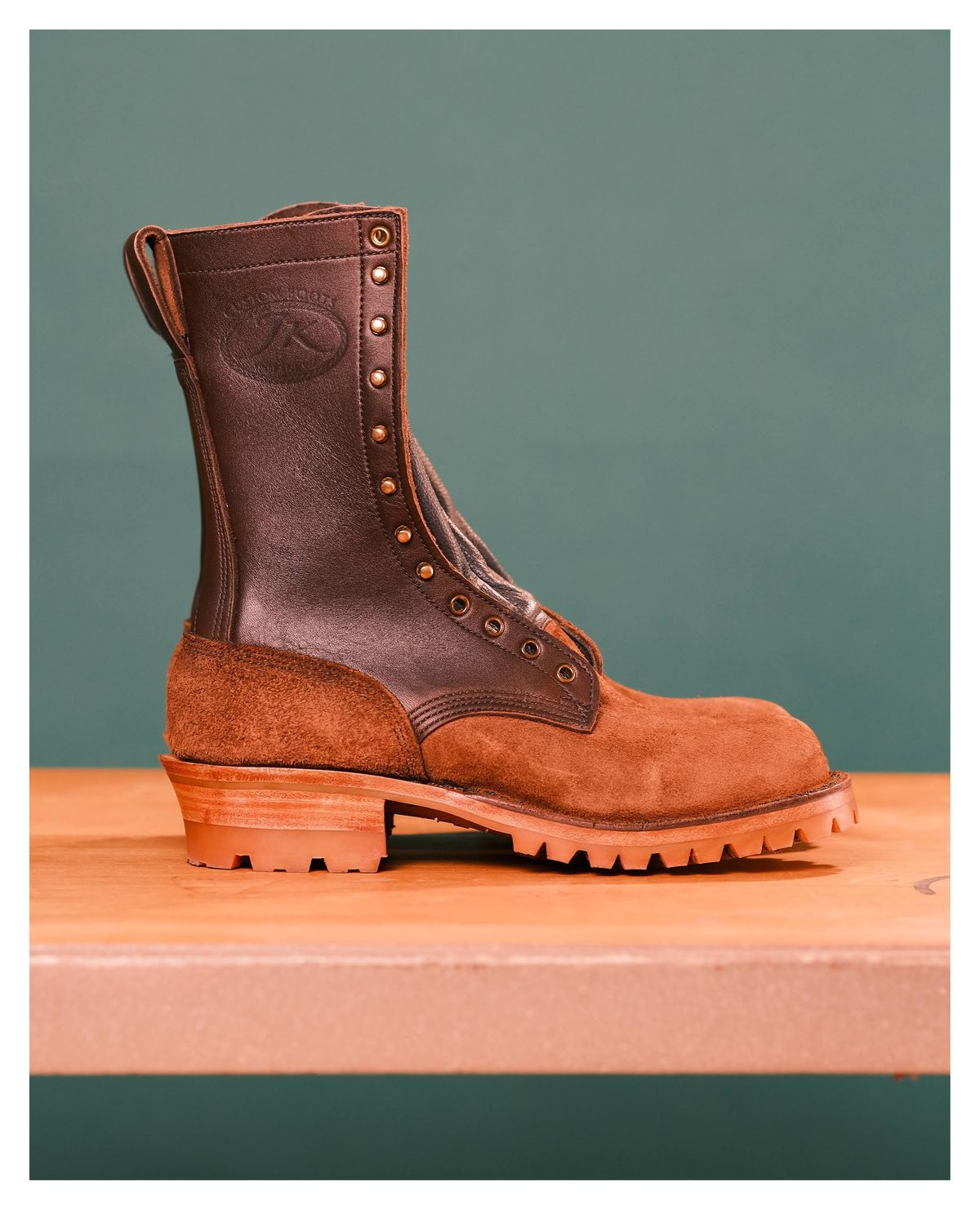 Photo by cliff.bar.nett on October 1, 2023 of the JK Boots Honey Fire Inlander in Seidel Brown Oil Tan.