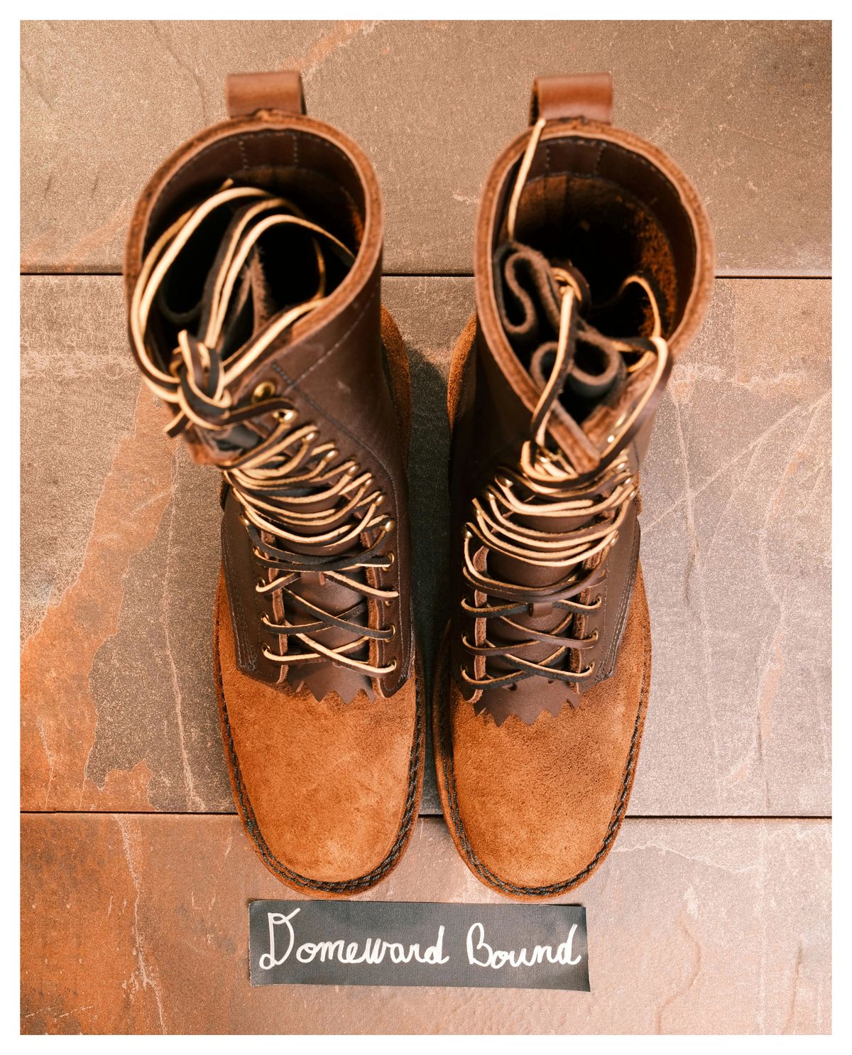 Photo by cliff.bar.nett on October 1, 2023 of the JK Boots Honey Fire Inlander in Seidel Brown Oil Tan.