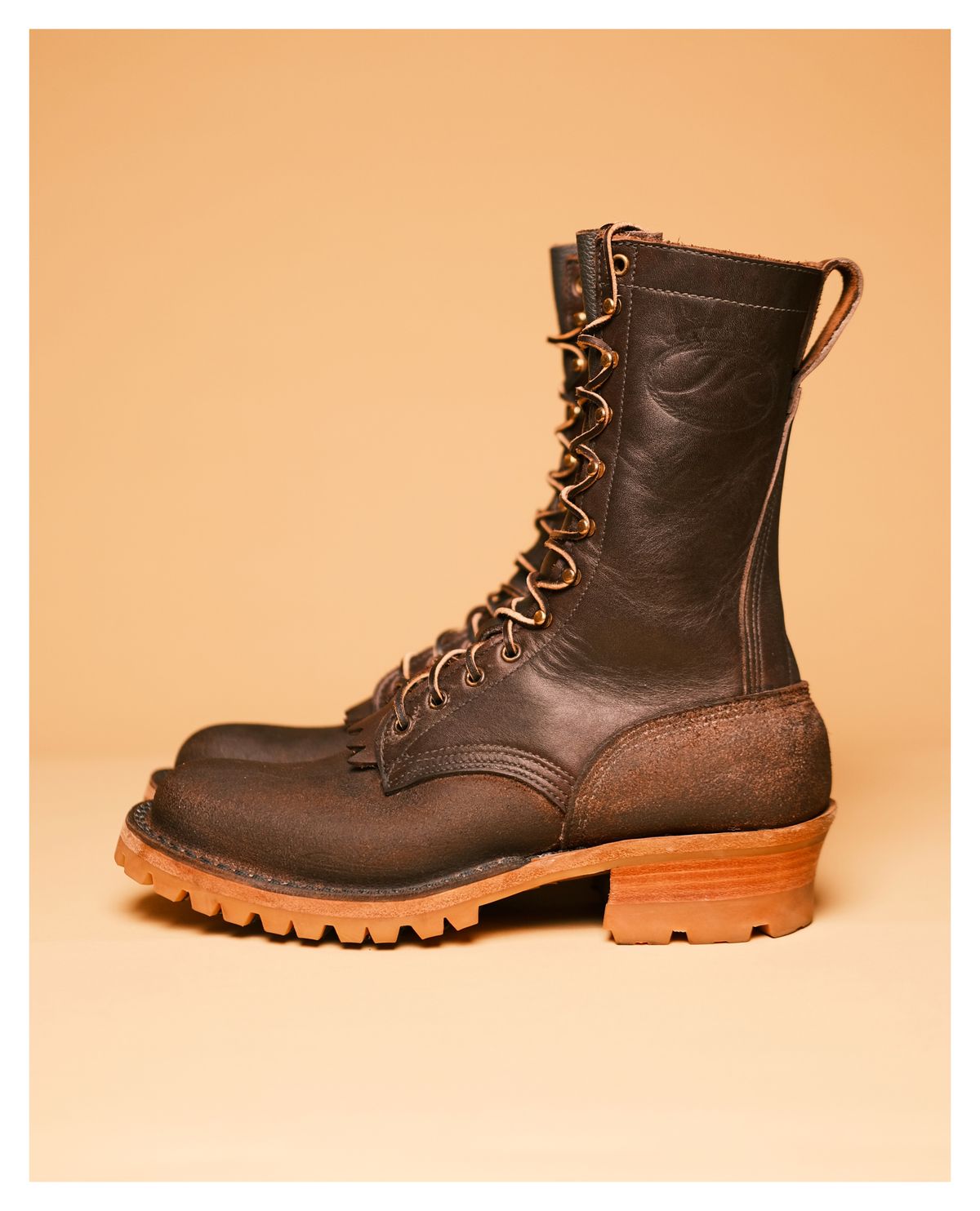 Photo by cliff.bar.nett on October 22, 2023 of the JK Boots Honey Fire Inlander in Seidel Brown Oil Tan.