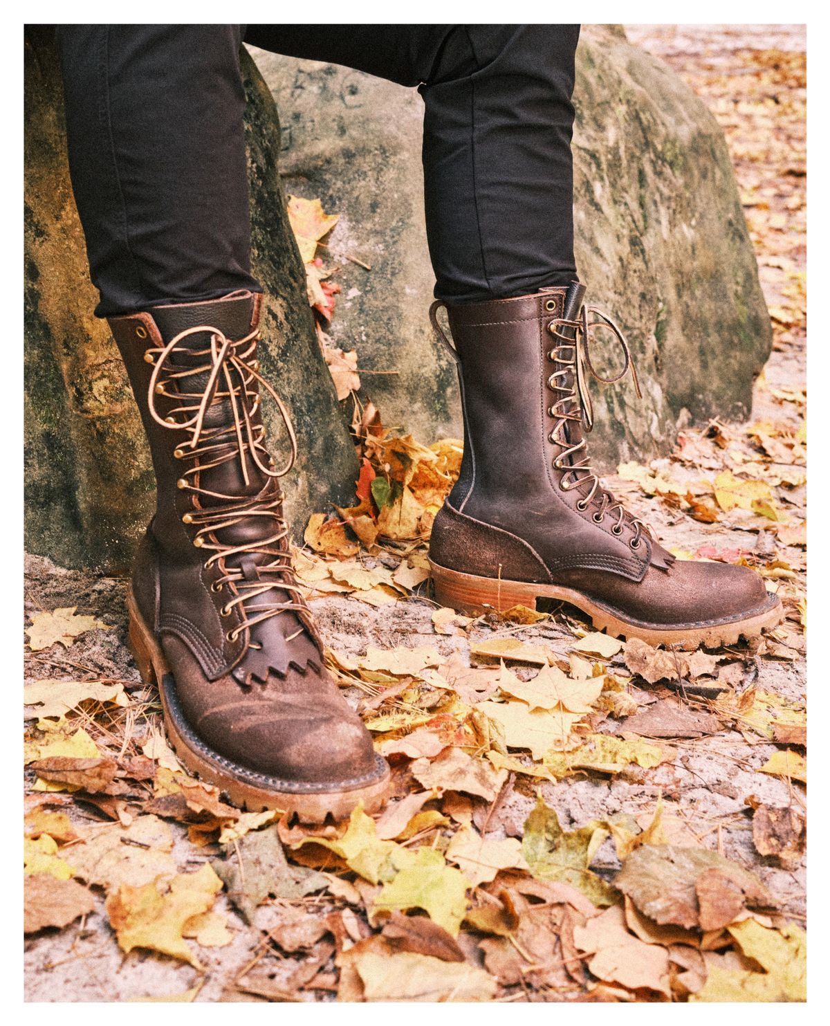 Photo by cliff.bar.nett on November 3, 2023 of the JK Boots Honey Fire Inlander in Seidel Brown Oil Tan.