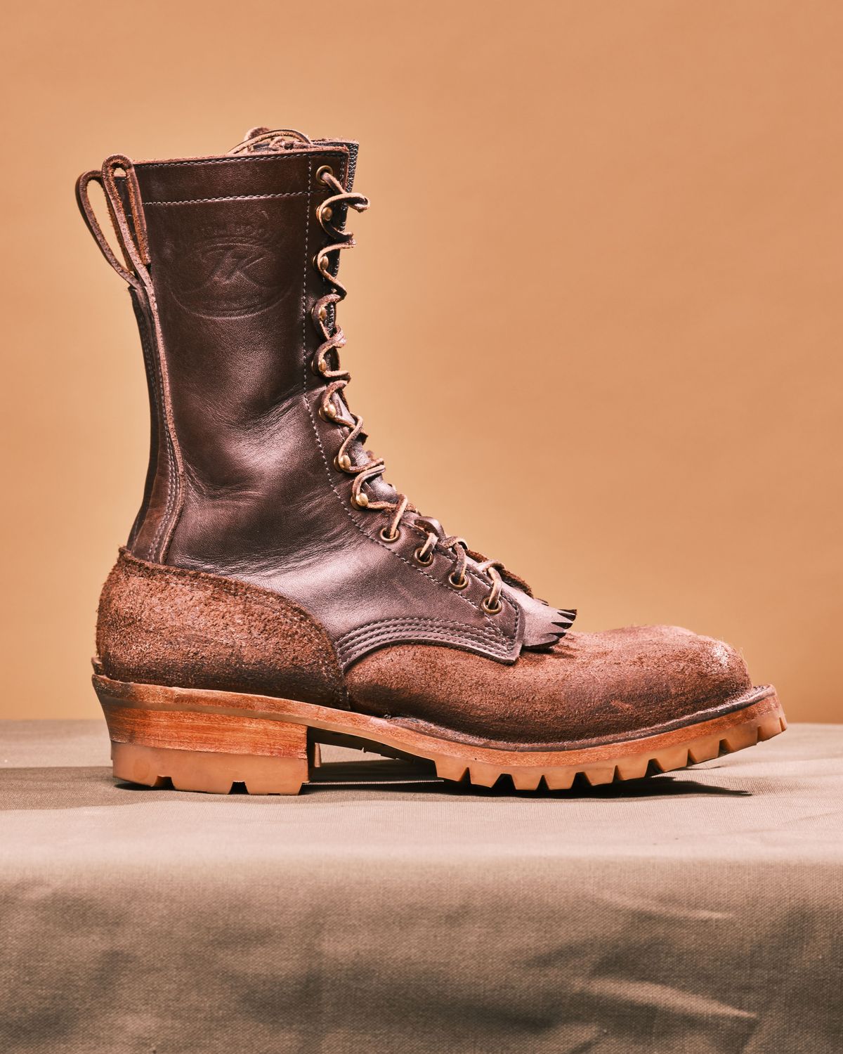 Photo by cliff.bar.nett on November 3, 2023 of the JK Boots Honey Fire Inlander in Seidel Brown Oil Tan.