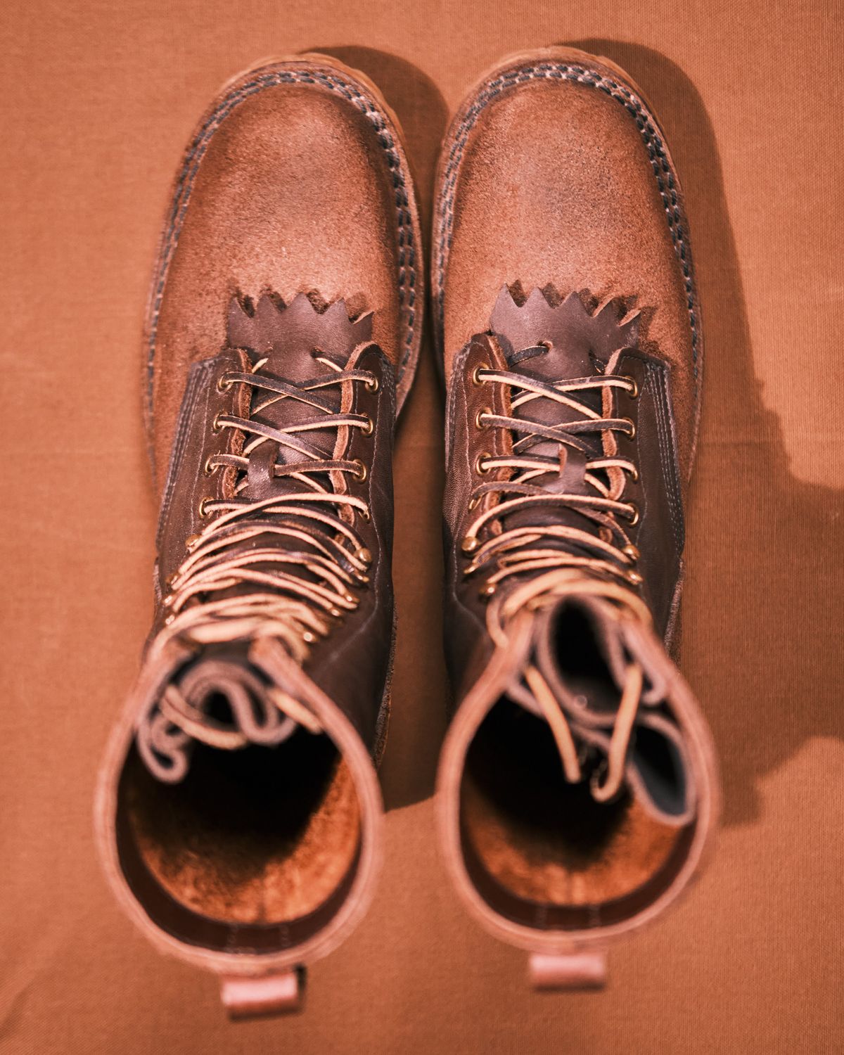Photo by cliff.bar.nett on November 3, 2023 of the JK Boots Honey Fire Inlander in Seidel Brown Oil Tan.