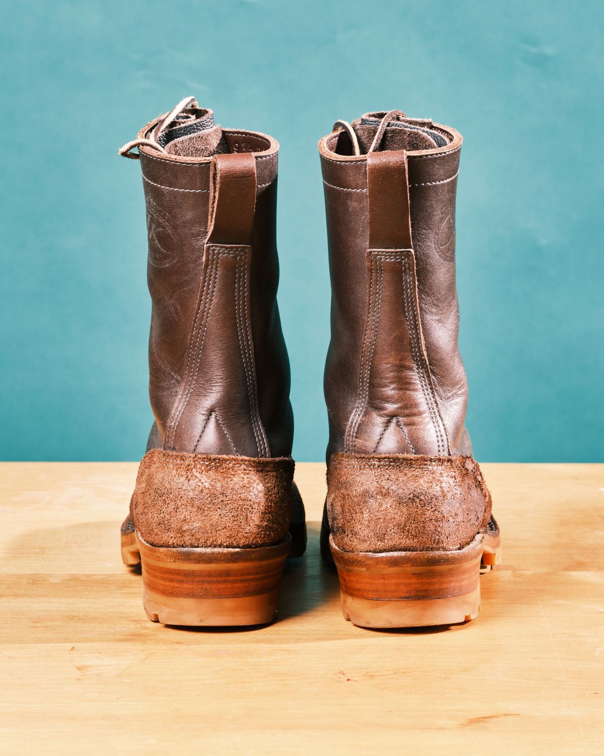 Photo by cliff.bar.nett on December 2, 2023 of the JK Boots Honey Fire Inlander in Seidel Brown Oil Tan.