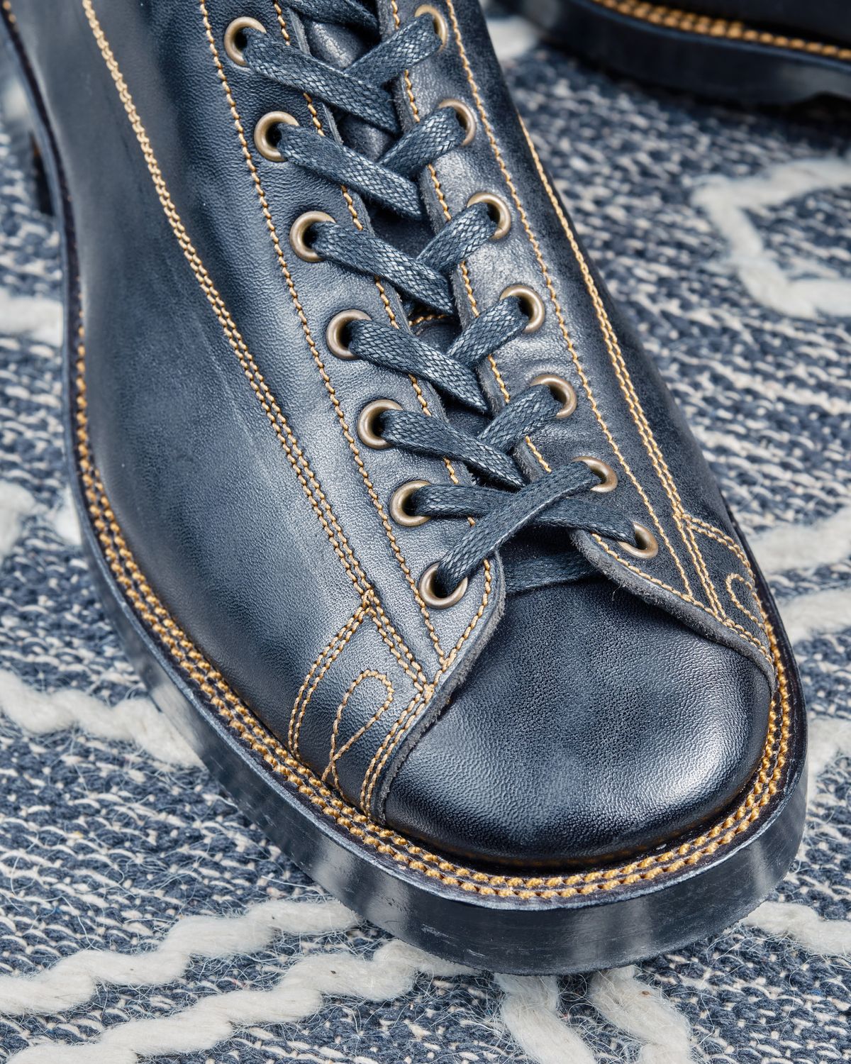 Photo by cliff.bar.nett on July 29, 2024 of the Fortis Boots Wukong Monkey Boot in Maryam Black Horsebutt.