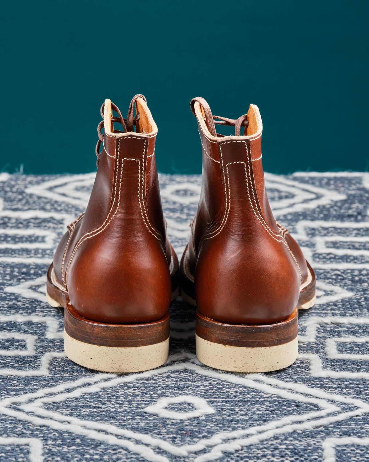 Photo by cliff.bar.nett on August 13, 2024 of the Oldspeed Service Boot 6” in Horween Timber Chromexcel.