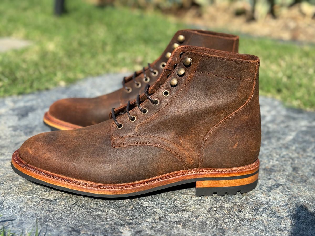 Photo by Armmmmm on October 3, 2023 of the Parkhurst The Allen in Rust Waxy.