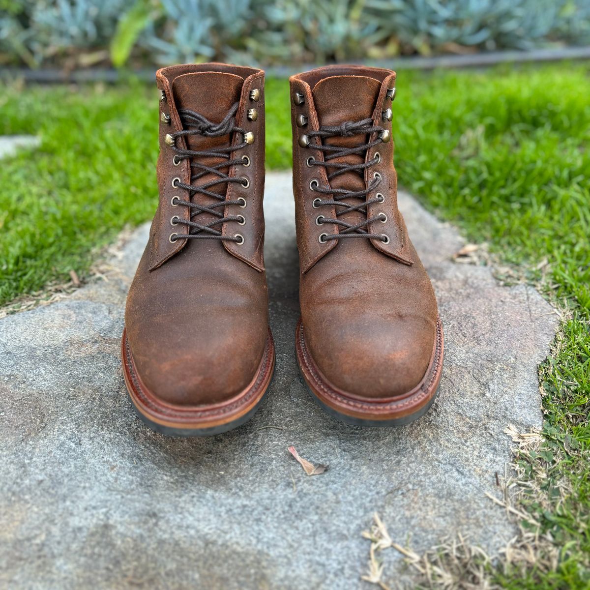 Photo by Armmmmm on December 6, 2023 of the Parkhurst The Allen in Rust Waxy.