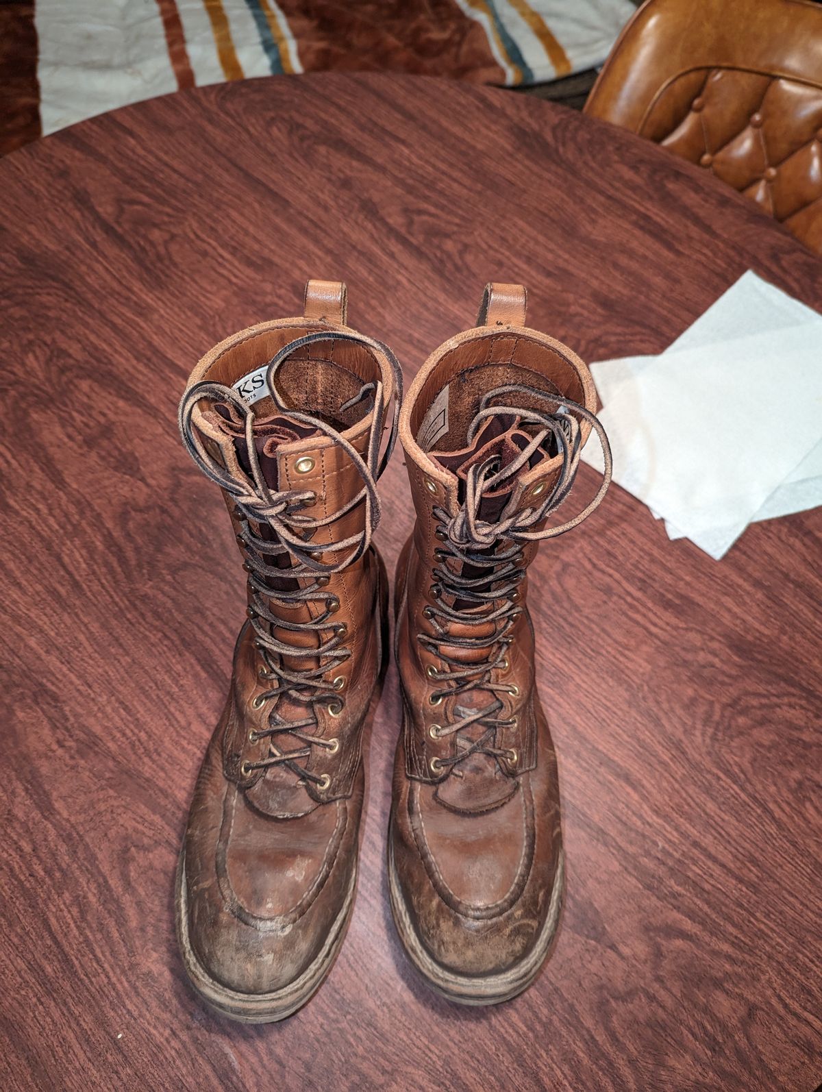 Photo by rotocheese on January 6, 2024 of the Nicks BuilderPro in Seidel 1964 Tan.