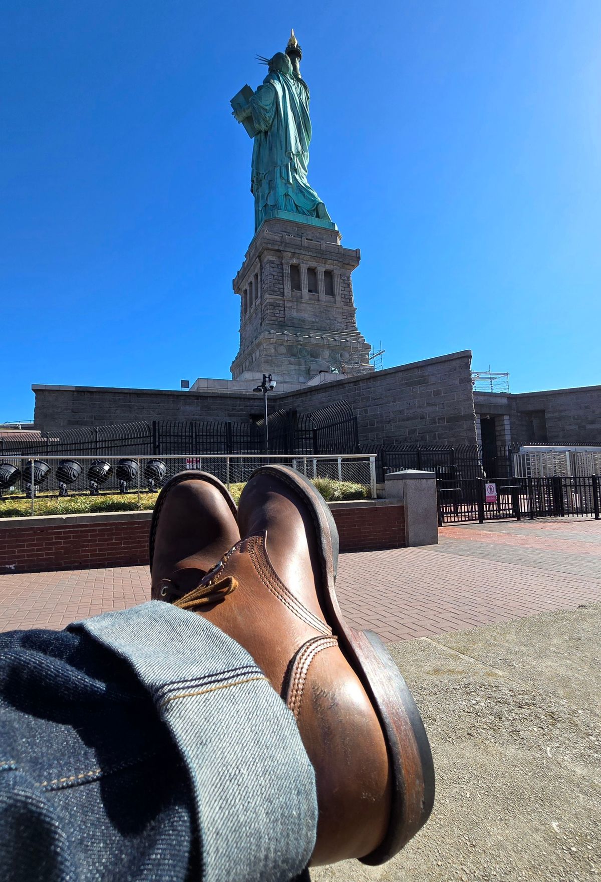 Photo by ShadyBoots on April 5, 2024 of the Nicks MTO in Horween Natural Chromexcel.