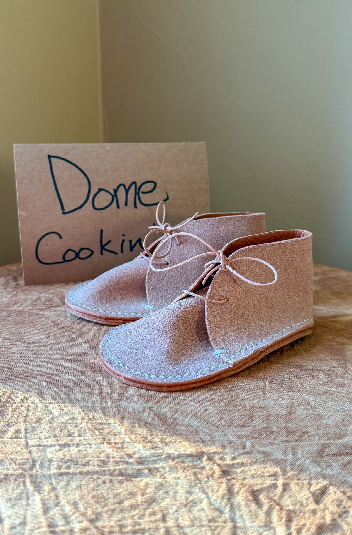 Photo by titletowngoods on November 5, 2025 of the Titletown Goods Chukka in Wickett & Craig Russet Milled Traditional Harness.