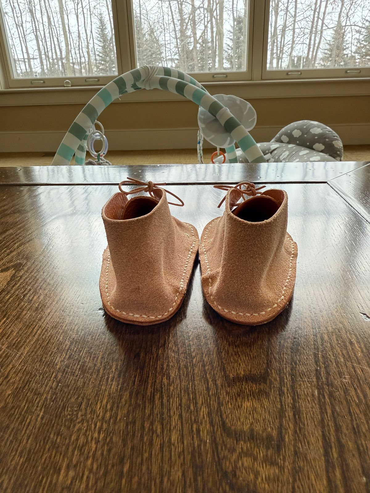 Photo by titletowngoods on December 5, 2025 of the Titletown Goods Chukka in Wickett & Craig Russet Milled Traditional Harness.
