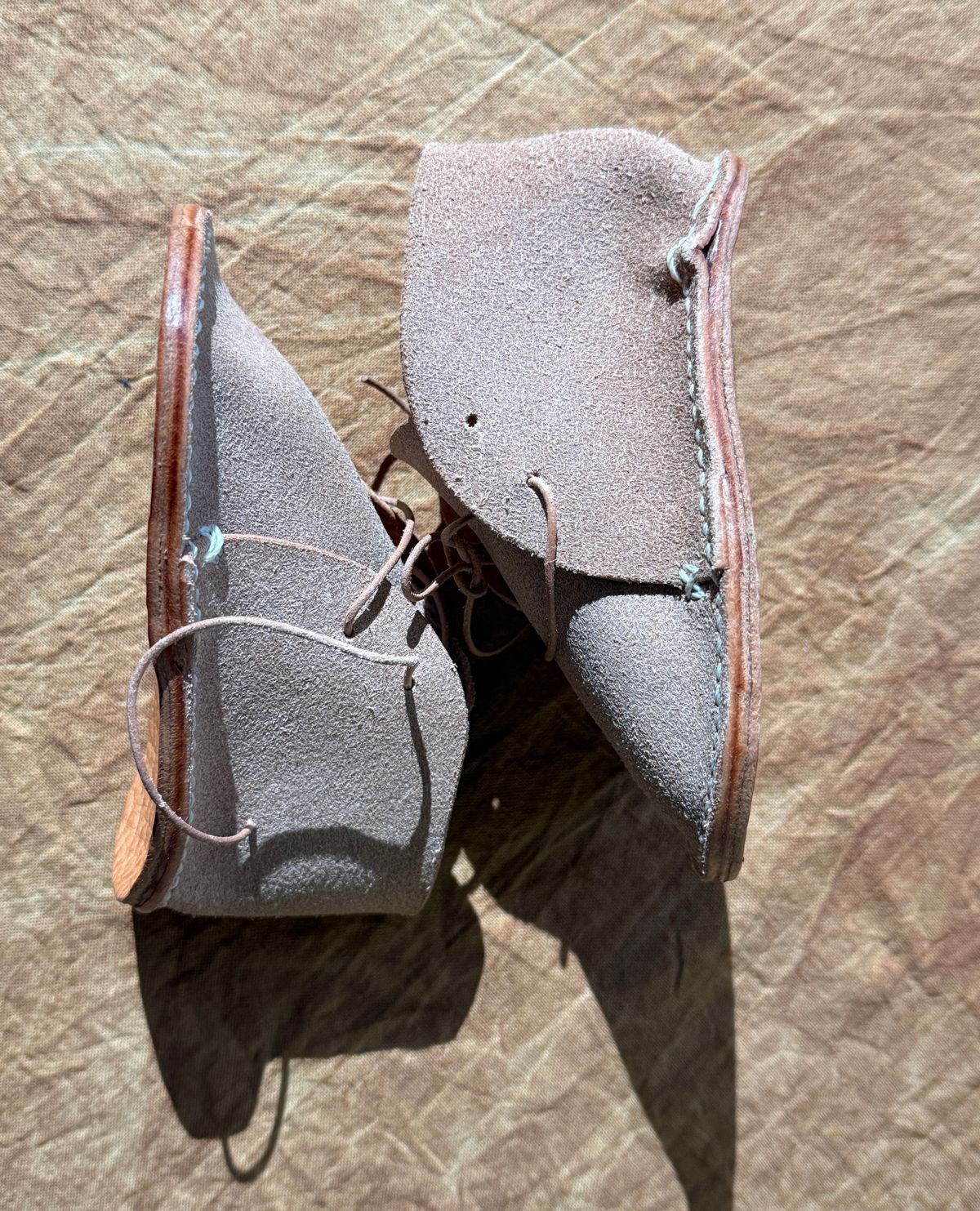 Photo by titletowngoods on January 5, 2026 of the Titletown Goods Chukka in Wickett & Craig Russet Milled Traditional Harness.