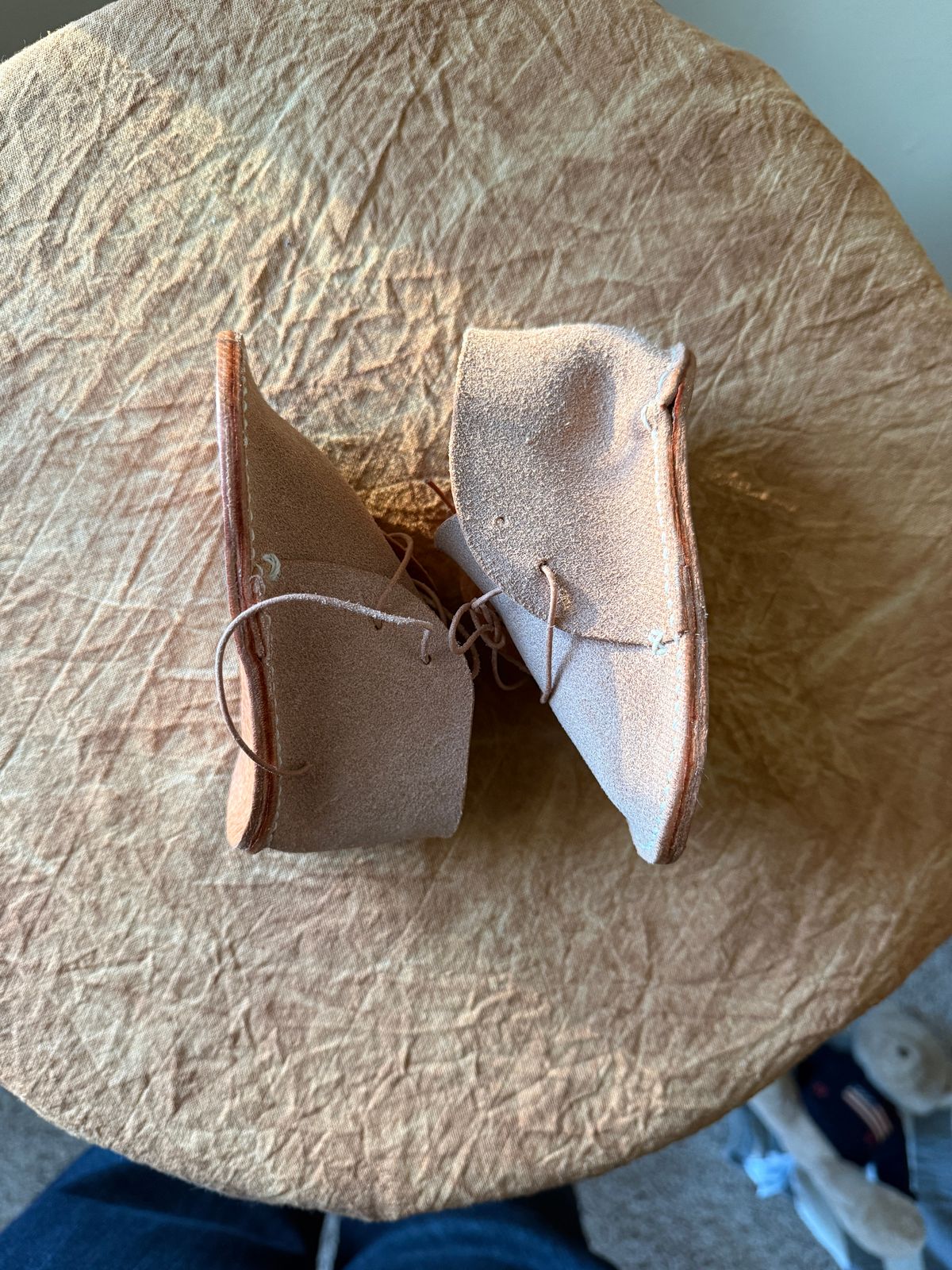 Photo by titletowngoods on February 4, 2026 of the Titletown Goods Chukka in Wickett & Craig Russet Milled Traditional Harness.