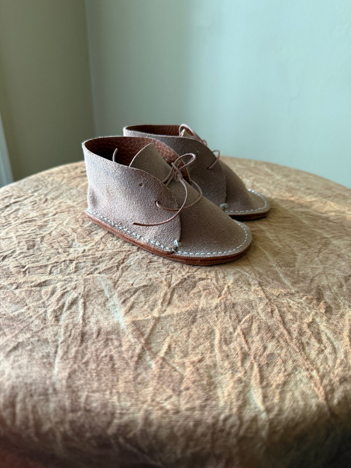 Photo by titletowngoods on February 4, 2026 of the Titletown Goods Chukka in Wickett & Craig Russet Milled Traditional Harness.
