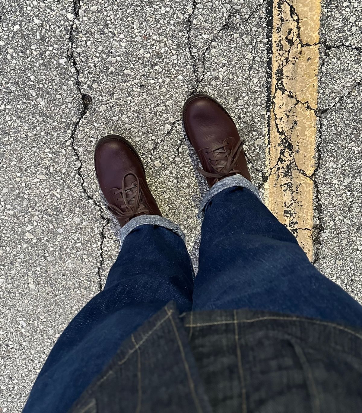 Photo by titletowngoods on January 4, 2024 of the Onderhoud LVL01 Derby Boot in J&FJ Baker Brown Russian Calf.