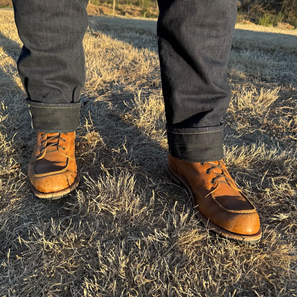 Photo by yeolderoberto on February 4, 2025 of the Truman Moc Toe in British Tan Grizzly.