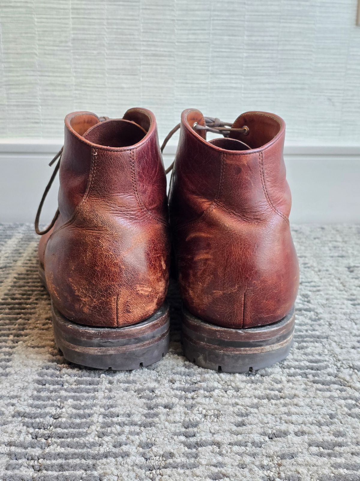 Photo by tempesttost on March 2, 2025 of the Grant Stone Garrison Boot in Gallun Red Denali Stag.