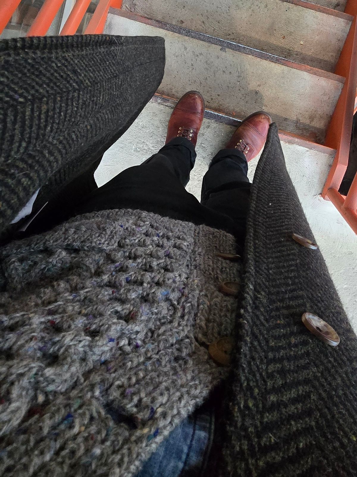 Photo by tempesttost on April 2, 2025 of the Grant Stone Garrison Boot in Gallun Red Denali Stag.