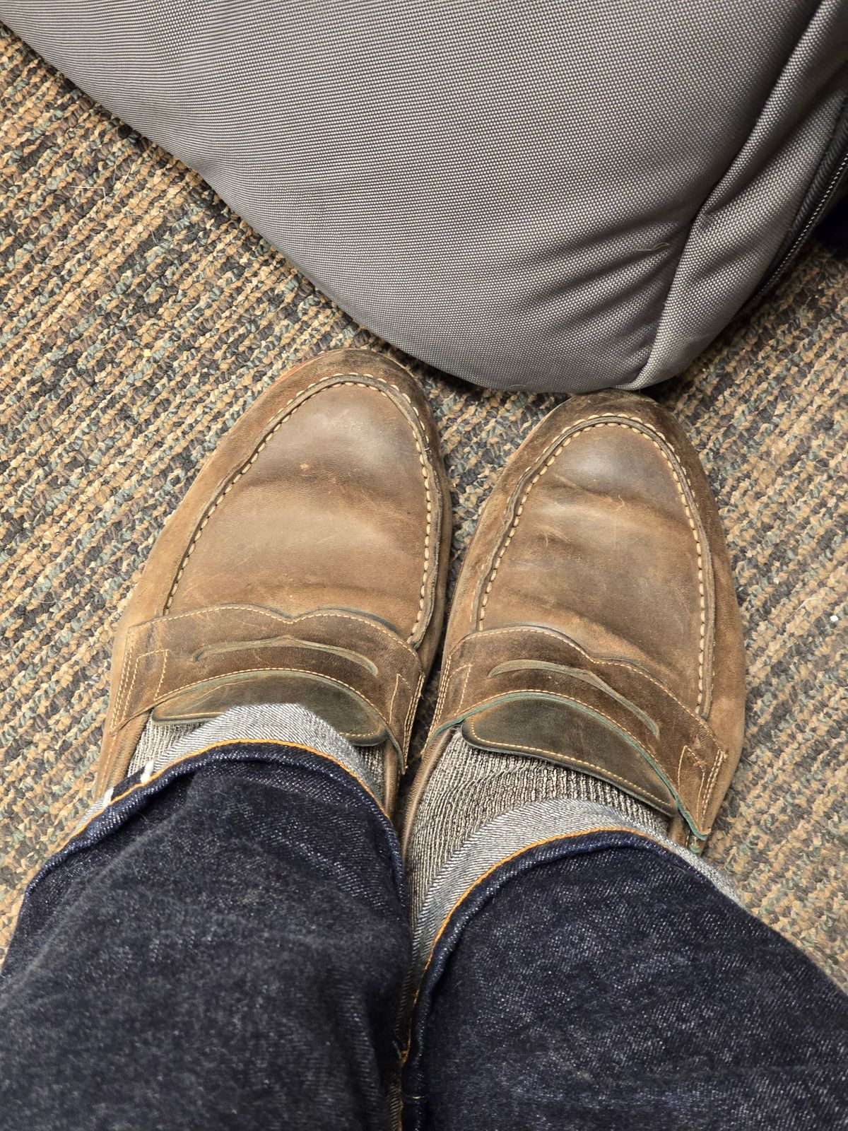 Photo by tempesttost on February 7, 2025 of the Rider Boot Co. x Stitchdown Uncle Sal in Maryam Waxy Salvia Horsebutt.