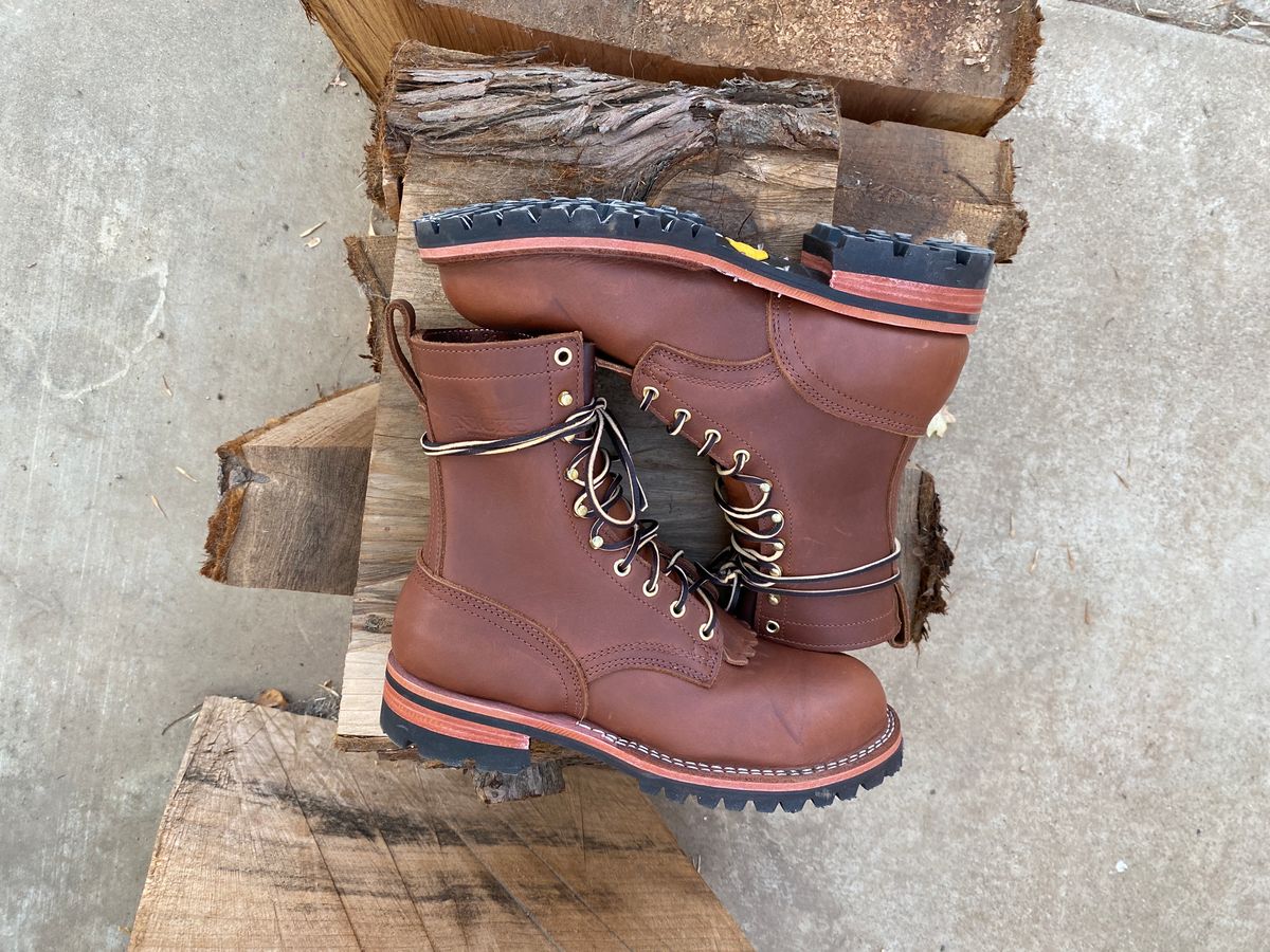 Photo by whiskey.bootlaces on October 2, 2023 of the Nicks BuilderPro in Seidel 1964 Brown.