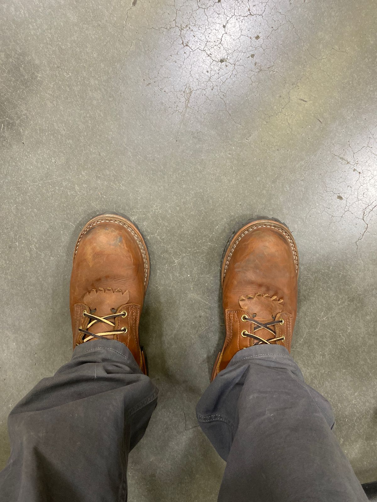 Photo by whiskey.bootlaces on October 5, 2023 of the Nicks BuilderPro in Seidel 1964 Brown.