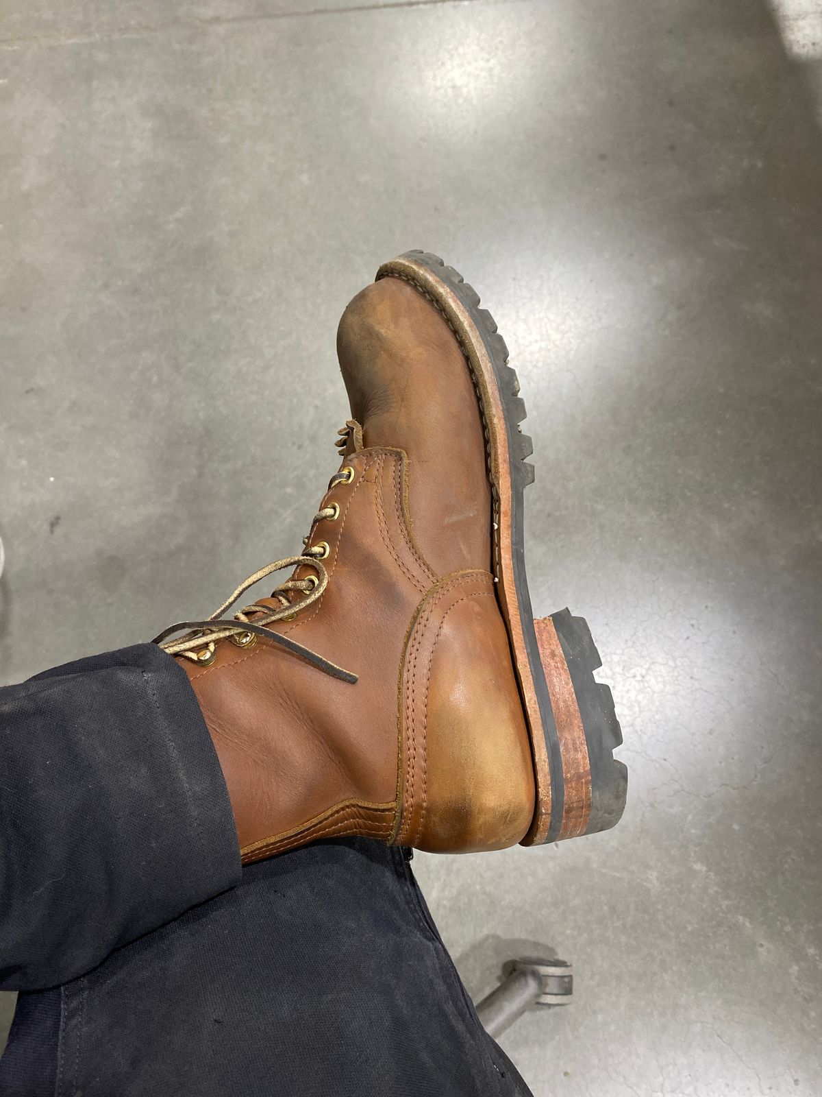 Photo by whiskey.bootlaces on November 9, 2023 of the Nicks BuilderPro in Seidel 1964 Brown.