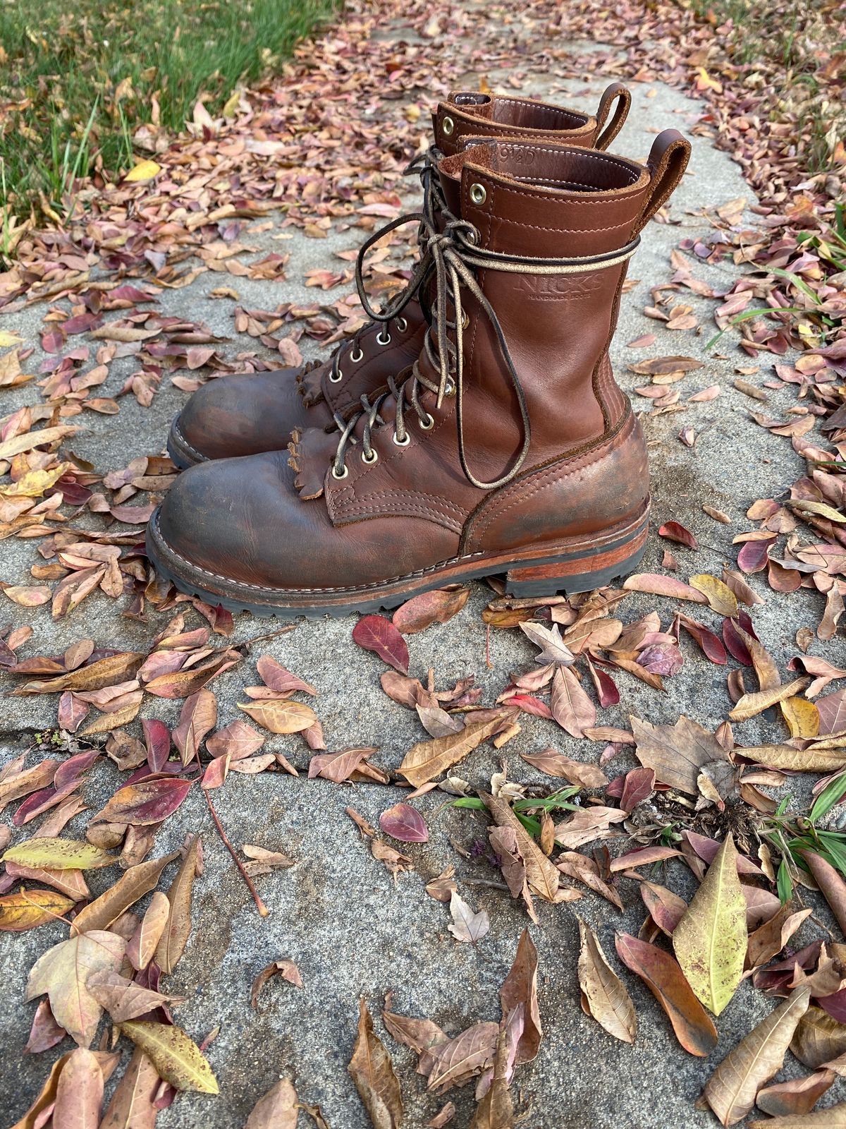 Photo by whiskey.bootlaces on December 4, 2023 of the Nicks BuilderPro in Seidel 1964 Brown.