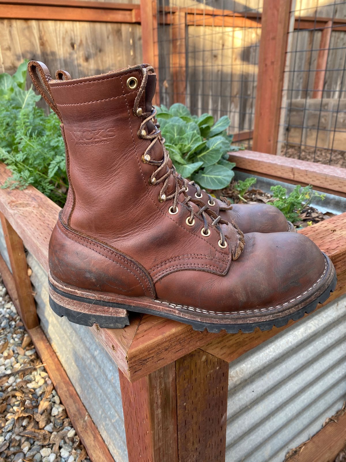 Photo by whiskey.bootlaces on January 6, 2024 of the Nicks BuilderPro in Seidel 1964 Brown.