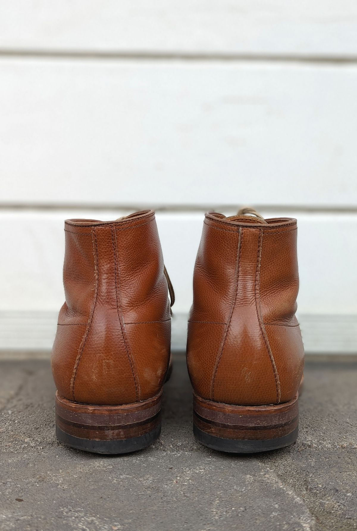 Photo by Nonbread on January 6, 2024 of the Alden Indy Boot in D'Annonay Tan Alpine Grain Calf.