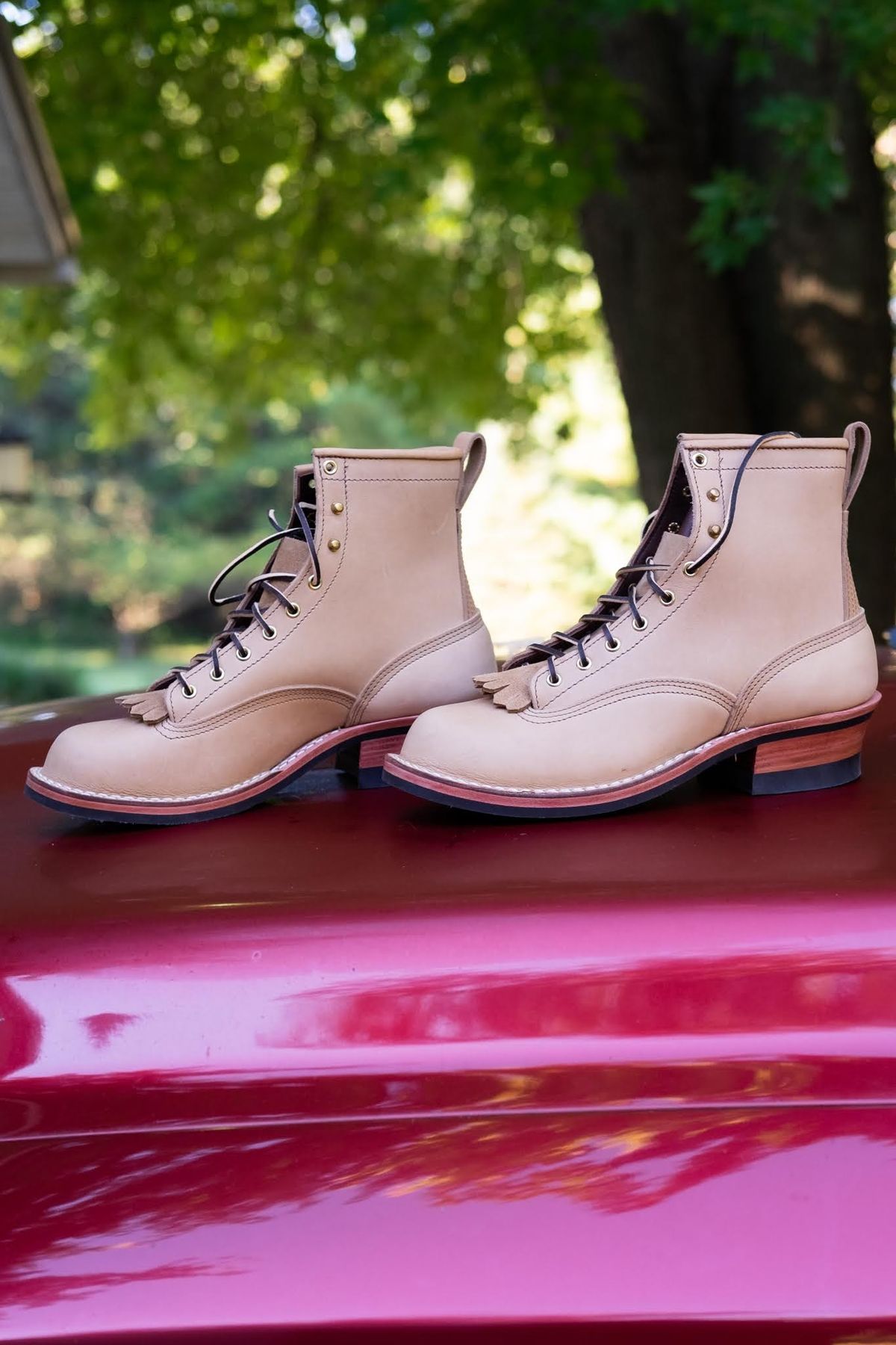 Photo by Homer346 on October 1, 2022 of the Nicks Lace To Toe in Seidel 1964 Tan.