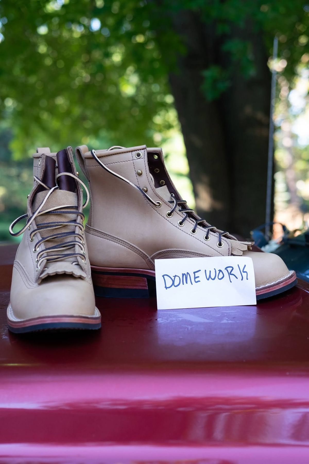 Photo by Homer346 on October 1, 2022 of the Nicks Lace To Toe in Seidel 1964 Tan.