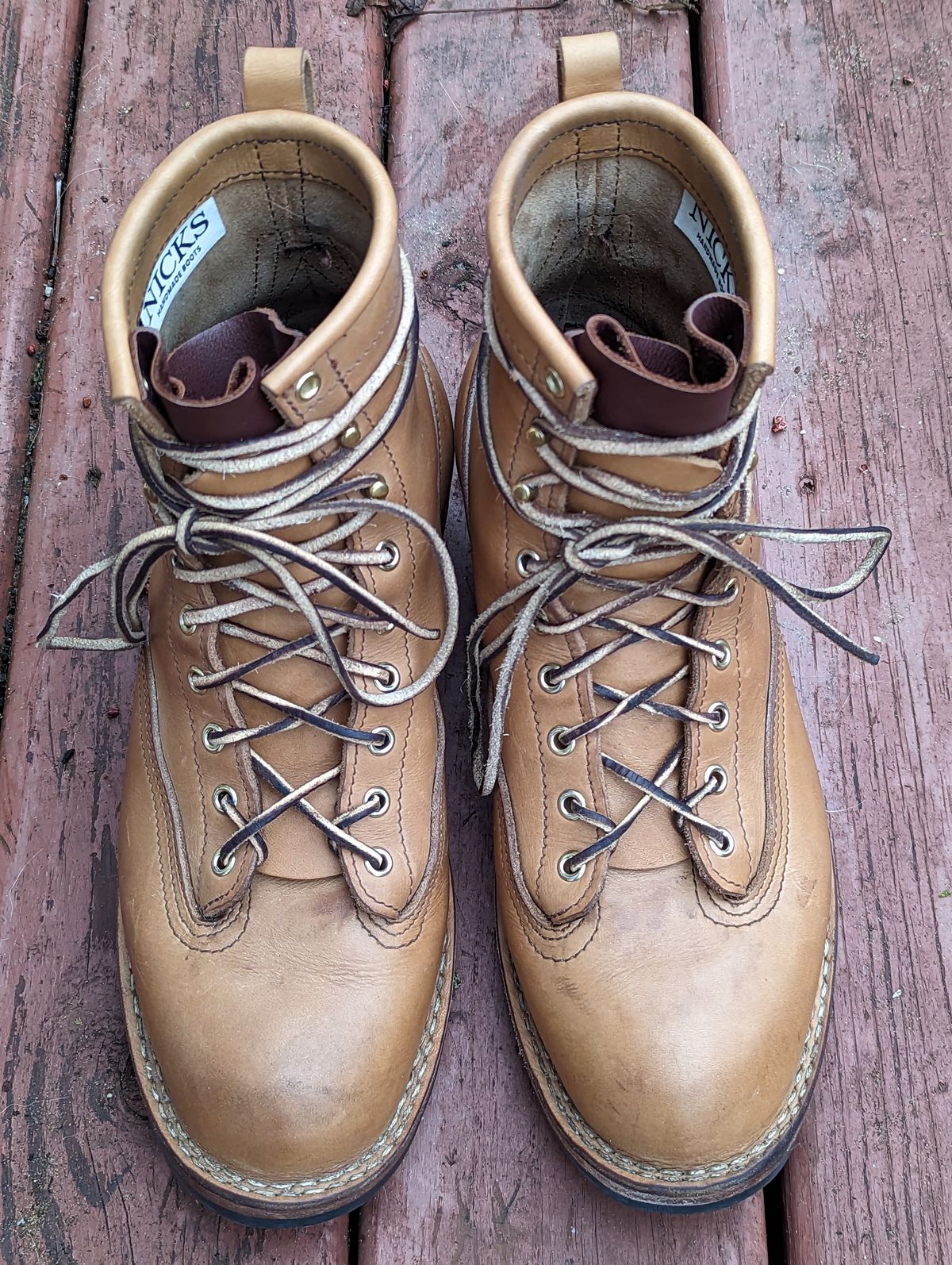 Photo by Homer346 on January 2, 2023 of the Nicks Lace To Toe in Seidel 1964 Tan.