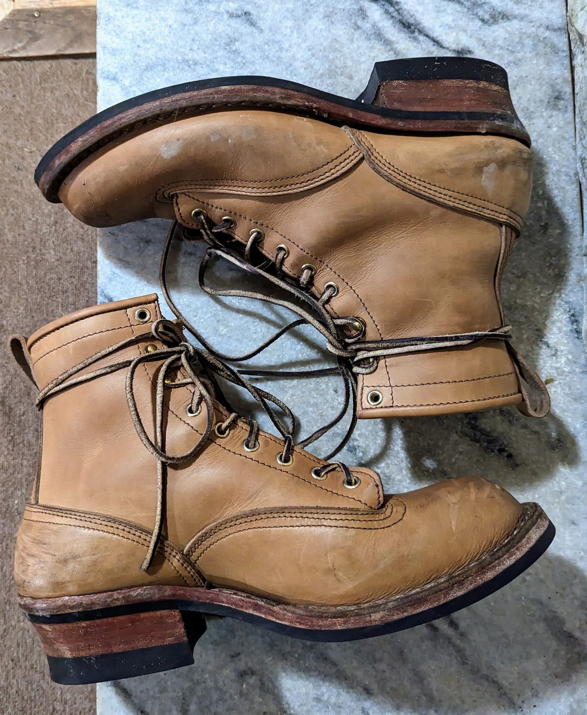 Photo by Homer346 on February 2, 2023 of the Nicks Lace To Toe in Seidel 1964 Tan.