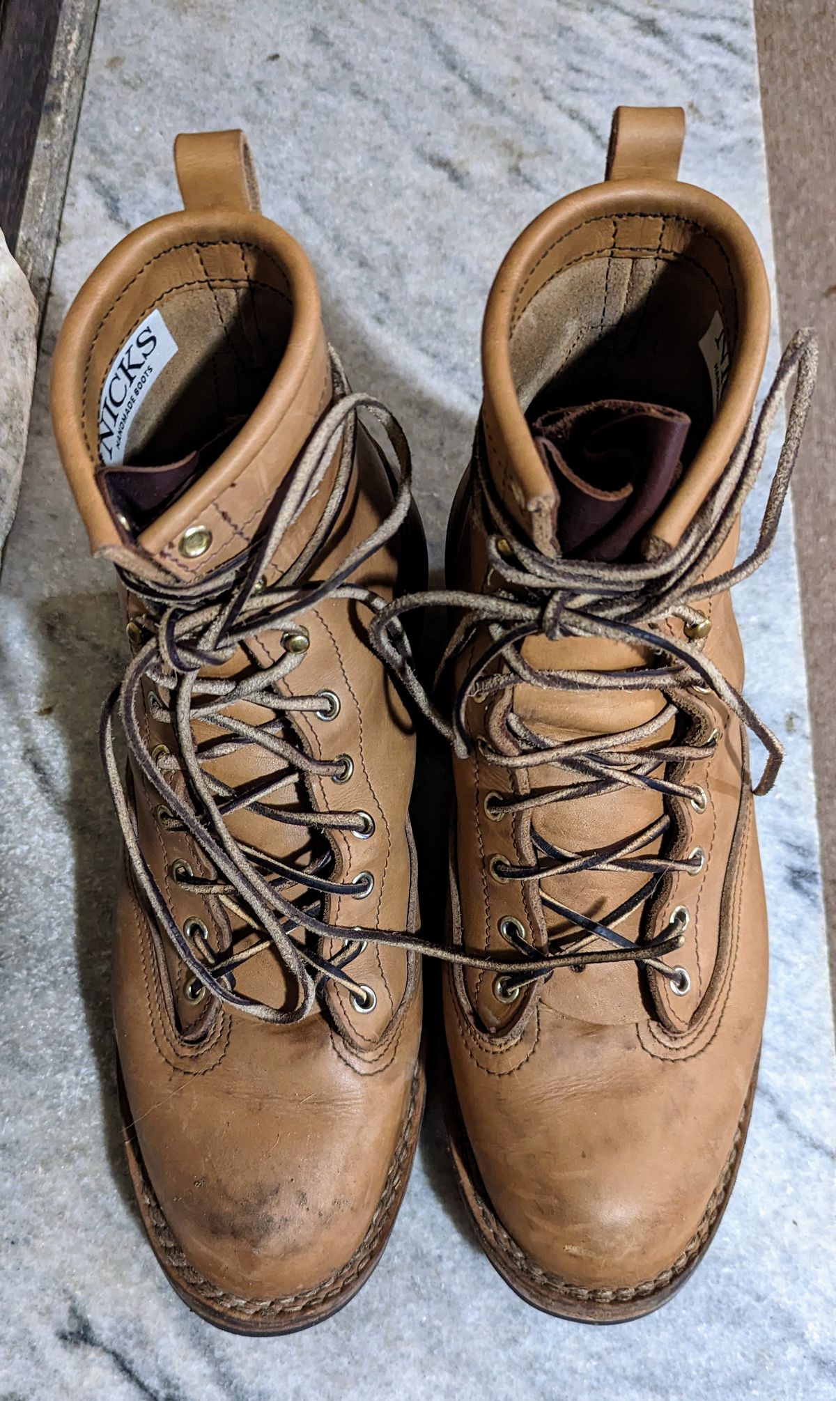 Photo by Homer346 on February 2, 2023 of the Nicks Lace To Toe in Seidel 1964 Tan.